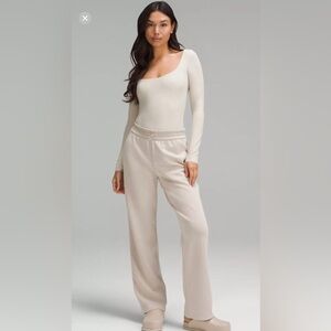 NWT Wundermost Ultra-Soft Nulu Square-Neck Long-Sleeve Bodysuit ,  Large